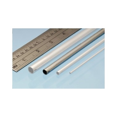 Profilé aluminium tube 3 mm / 2.1 mm, longueur 305 mm