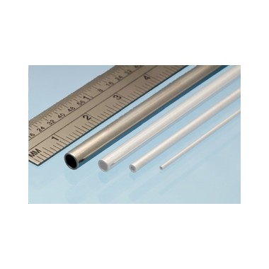 Profilé aluminium tube 4 mm / 3.1 mm, longueur 305 mm
