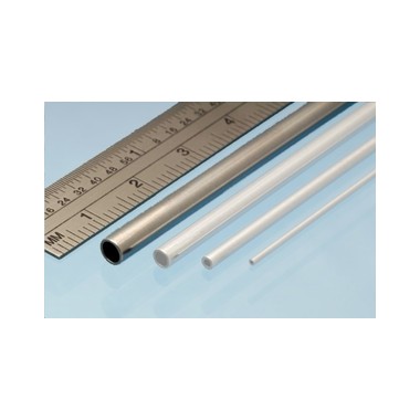 Profilé aluminium tube 5 mm / 4.1 mm, longueur 305 mm