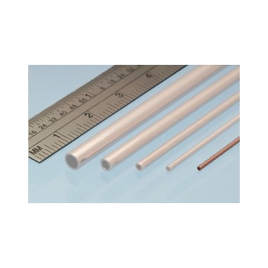 Profilé cuivre tube 1 mm / 0.5 mm, longueur 305 mm
