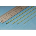 Profilé laiton micro tube 0.6 mm / 0.4 mm, longueur 305 mm