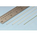 Profilé laiton micro tube 0.8 mm / 0.4 mm, longueur 305 mm