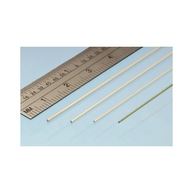 Profilé laiton micro tube 0.8 mm / 0.4 mm, longueur 305 mm