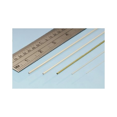 Profilé laiton micro tube 0.9 mm / 0.45 mm, longueur 305 mm