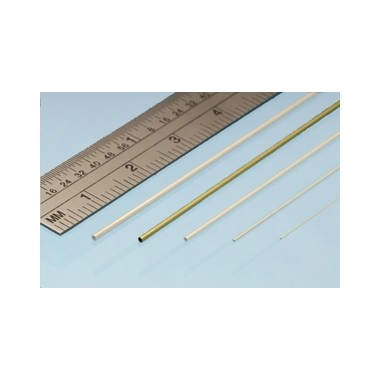 Profilé laiton micro tube 1.2 mm / 0.6 mm, longueur 305 mm