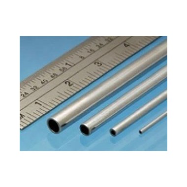 Profilé nickel-argent micro tube 0.8 x 0.1 x 0.6 mm, longueur 305 mm 