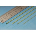 Profilé laiton micro tubes 4 pièces 0.4 à 1.0 mm, longueur 305 mm