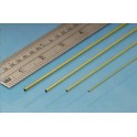 Profilé laiton micro tubes 4 pièces 0.4 à 1.0 mm, longueur 305 mm