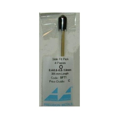 Profilé aluminium micro tubes 4 pièces 0.3 à 0.9 mm, longueur 305 mm 
