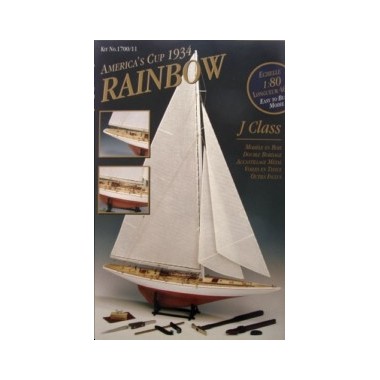 Maquette Rainbow, America Cup 1934, avec outils