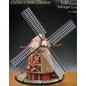 Maquette Moulin hollandais, en bois