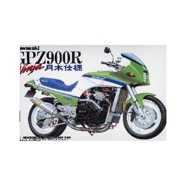Miniatura Moto Kawasaki Ninja Gpz 900r Aoshima 1:12 (17cm) - Escorrega o Preço