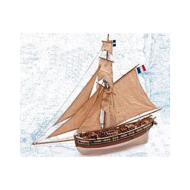 Maquette Le Renard, Cotre Corsaire 1812