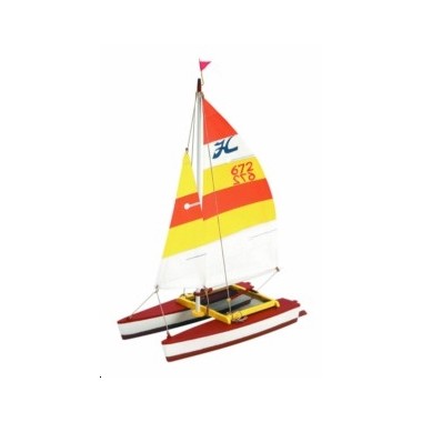 Maquette Hobie Cat, petit catamaran