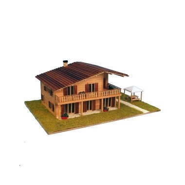 Maquette en bois Chalet alpin