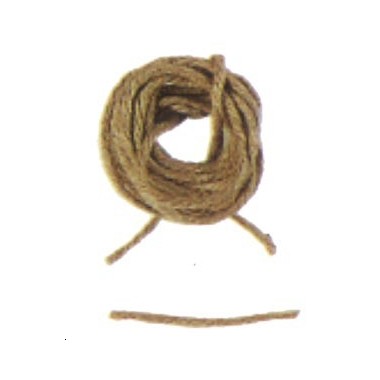 Fil coton beige (haubans ou autre) 0.25mm longueur 30m