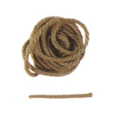 Fil coton beige (haubans ou autre) 0.50mm longueur 20m