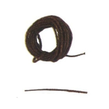 Fil coton marron (haubans ou autre) 0.15mm longueur 40m