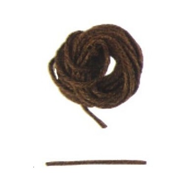 Fil coton marron (haubans ou autre) 0.25mm longueur 30m