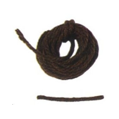 Fil coton marron (haubans ou autre) 0.50mm longueur 20m