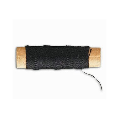 Fil coton noir (haubans ou autre) 0.50mm longueur 20m 