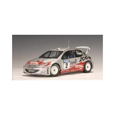 Miniature Peugeot 206 WRC Gronholm 2 Vainqueur Nle Zelande 2002