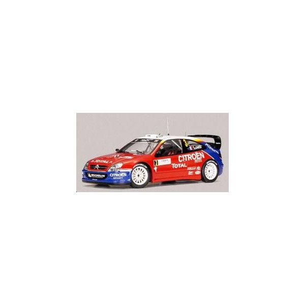 Miniature Citroën Xsara WRC – Sébastien Loeb – Rallye Monte-Carlo 2003 – Échelle 1/43 – Vitesse
