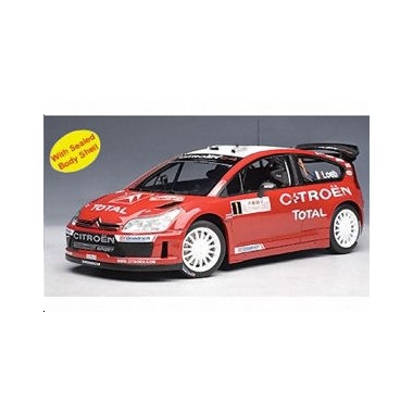 Miniature Citroen C4 WRC Loeb 1 Vainqueur Monte Carlo 2008