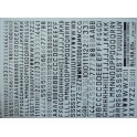 Décalques Codes aviation français noirs