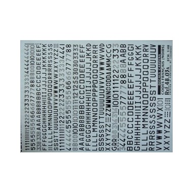 Décalques Codes aviation français noirs