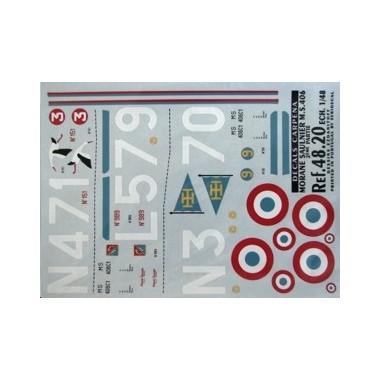Décalques Morane Saulnier MS.406, N°2