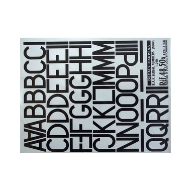 Décalques Numeros de serie RAF noirs, N°3