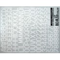 Décalques Numeros de serie RAF blancs, N°2