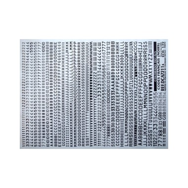Décalques Codes aviation français noirs