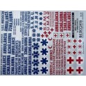 Décalques Ambulances et Croix Rouge