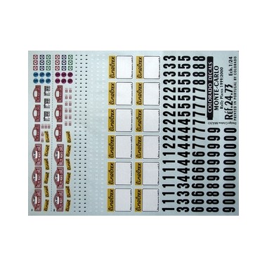 Décalques Plaques et numeros Rallye Monte Carlo 1999 et 2000