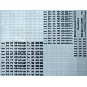 Décalques Numeros de course