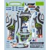 Décalques Ford Fiesta RS WRC Ken Block 43 Mexique 2012 