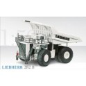 Miniature Tombereau minier blanc Liebherr 282B