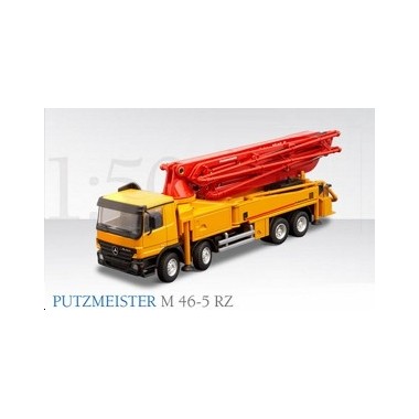 Miniature Pompe à béton Putzmeister M 46-5 RZ / Mercedes Actros