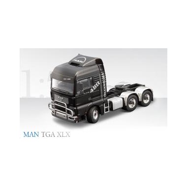 Miniature Man TGA XLX Tracteur Semi 2 essieux noir