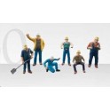 Figurines ouvriers de chantier