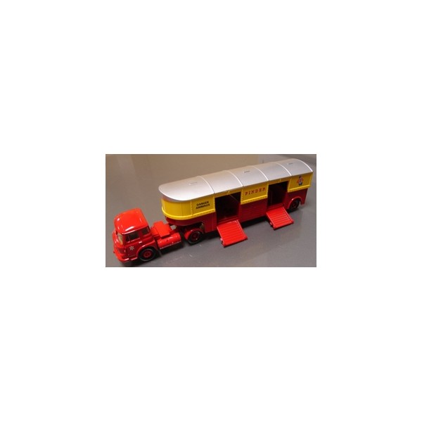 Camion Miniature Saviem Aux Couleurs Du Cirque Pinder Avec éléphants, échelle 1/64 - Occasion