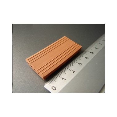 Tuiles Machiembrado, 25 pièces 24x50x4mm