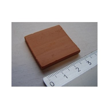 Tuiles plates ou Carreaux rouges, 25 pièces 30x30x4mm