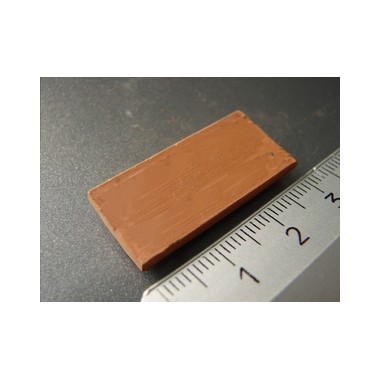 Ardoises rectangulaires rouges, 40 pièces 15x30x3mm