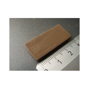 Ardoises rectangulaires brunes, 40 pièces 15x30x3mm