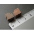 Bases de piliers ou de colonnes roses/gris, 25 pièces 8 x 8 x 4 mm