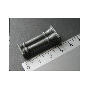 Colonne jumelée, 2 pièces hauteur 34mm