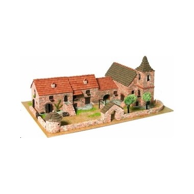 Maquette Maison country 5. Maquette materiaux naturels a construire -  francis miniatures